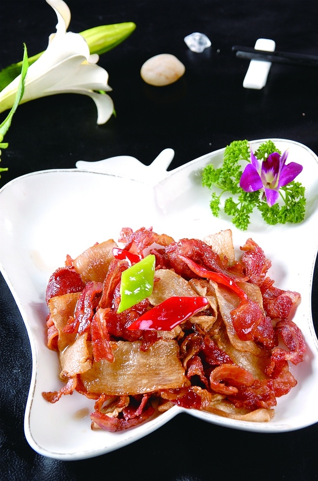 杏鲍菇炒培根 美食 传统美食 餐饮美食 高清菜谱用图