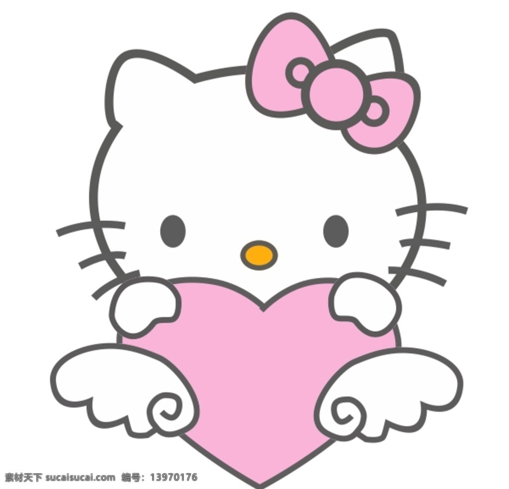 hello kitty 凯蒂猫 粉红色小猫 可爱 爱心 动漫动画 动漫人物