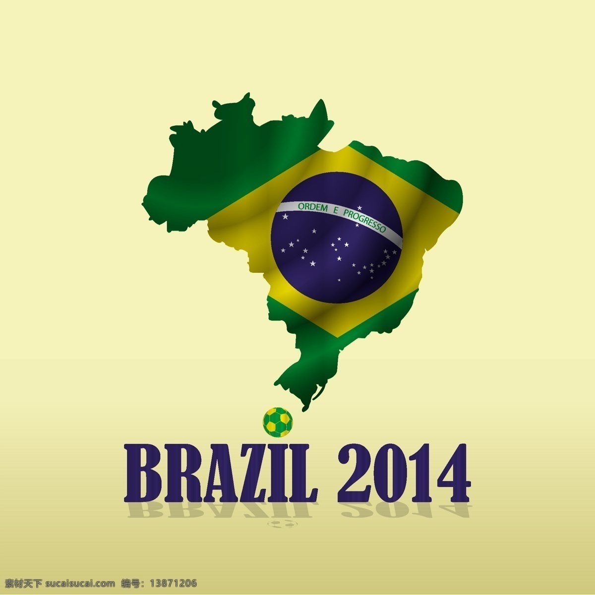 巴西 地图 国旗 模板下载 巴西地图 巴西国旗 足球 世界杯 足球赛事 体育运动 生活百科 矢量素材 黄色