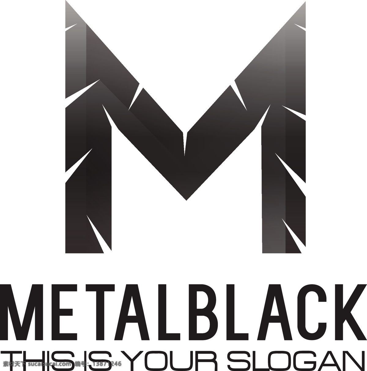 黑色金属 字母 标志 标识 商业 抽象 图标 模板 营销 金属 网站 文字 图形 网页设计 信 平面设计 黑色 公司 抽象标识 媒体 白色