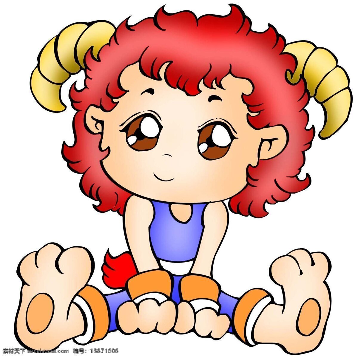 牧羊座 白羊座 星座 插图 星座插图 设计素材 牧羊座篇 书画美术 白色