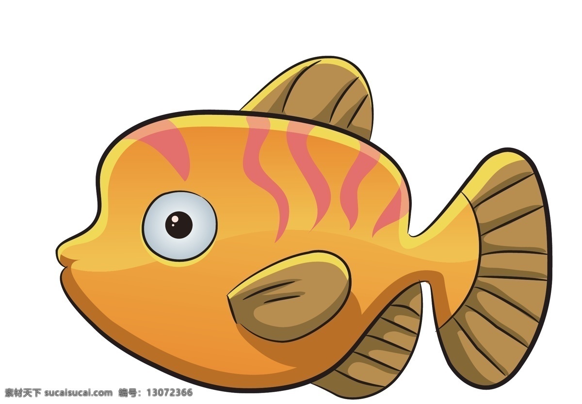 矢量 卡通 可爱 小黄鱼 海洋生物 模板下载 海洋 鱼 矢量生物 海底 海鲜