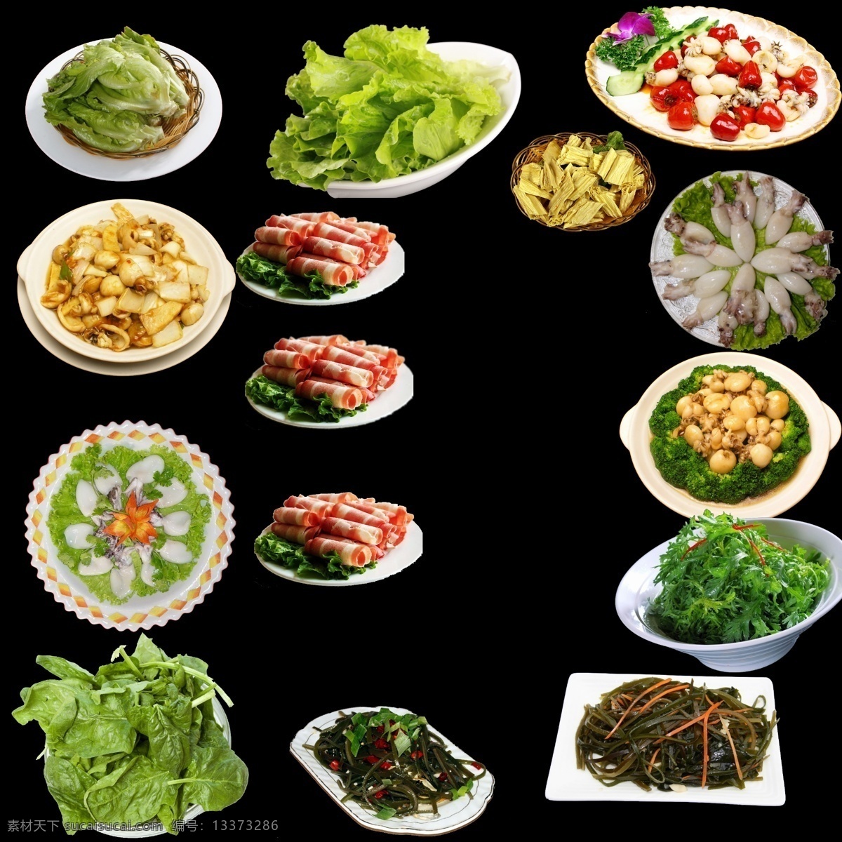 分层 白菜 菠菜 豆制品 海带 火锅素材 牛肉 青菜 肉 火锅 模板下载 菜 生菜 墨鱼仔 鱿鱼 西兰花 腐竹 鱼肉 源文件 psd源文件