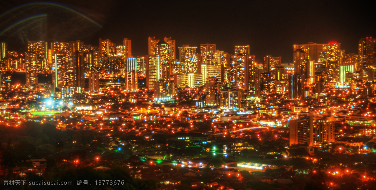 灯火辉煌 都市夜景 建筑摄影 建筑园林 美国 夏威夷 俯瞰 威 基 海滩 胜地瓦胡岛 夏威夷岛 美洲旅游 威基基海滩 高 动态 psd源文件