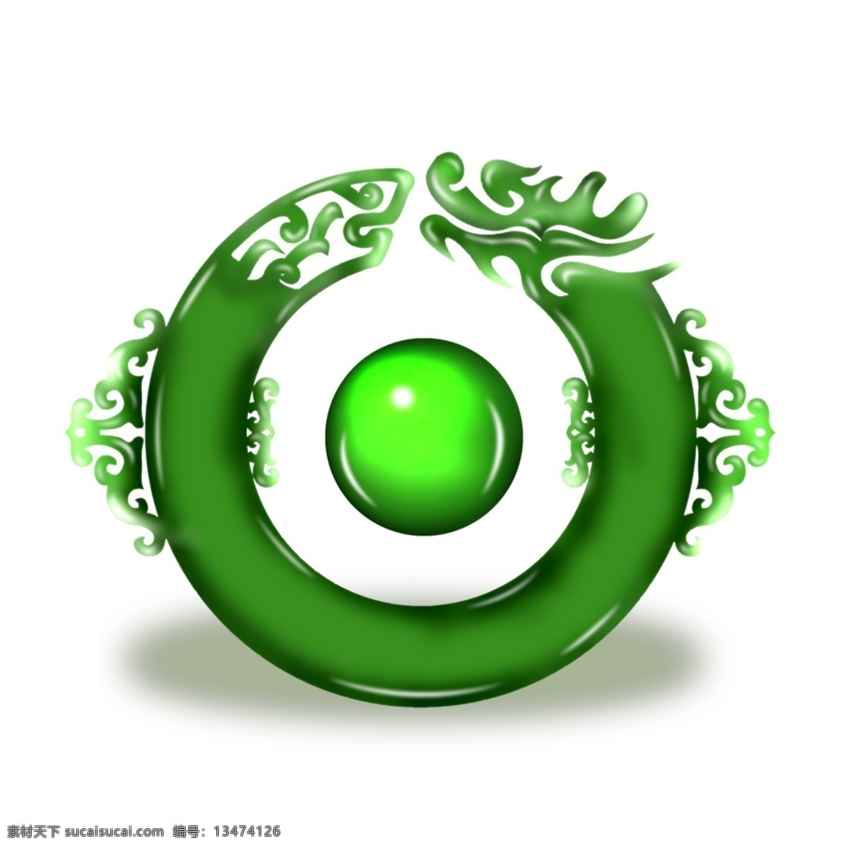 玉龙 玉玦 翠玉 分层 源文件