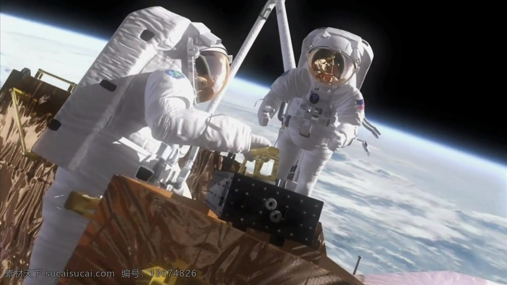 太空 空间站 视频 太空视频 视频素材 宇航员 科学 航天