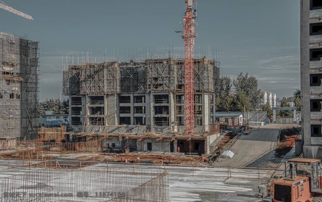 工地施工 工地 施工 建筑 房产 楼盘 建筑园林 建筑摄影