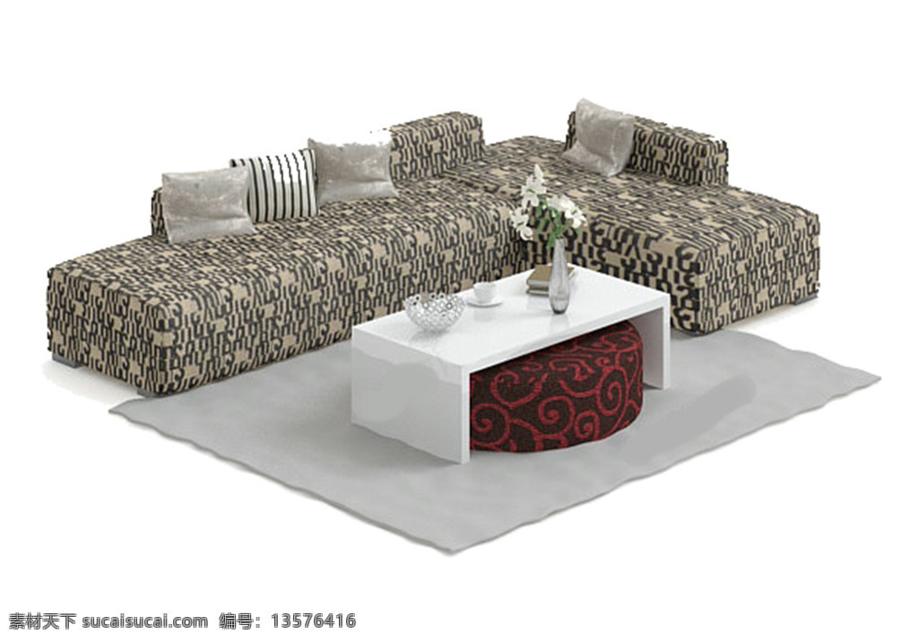 室内 模型 模板下载 素材图片 室内模型 3d设计模型 源文件 max 两 人 位 沙发 白色