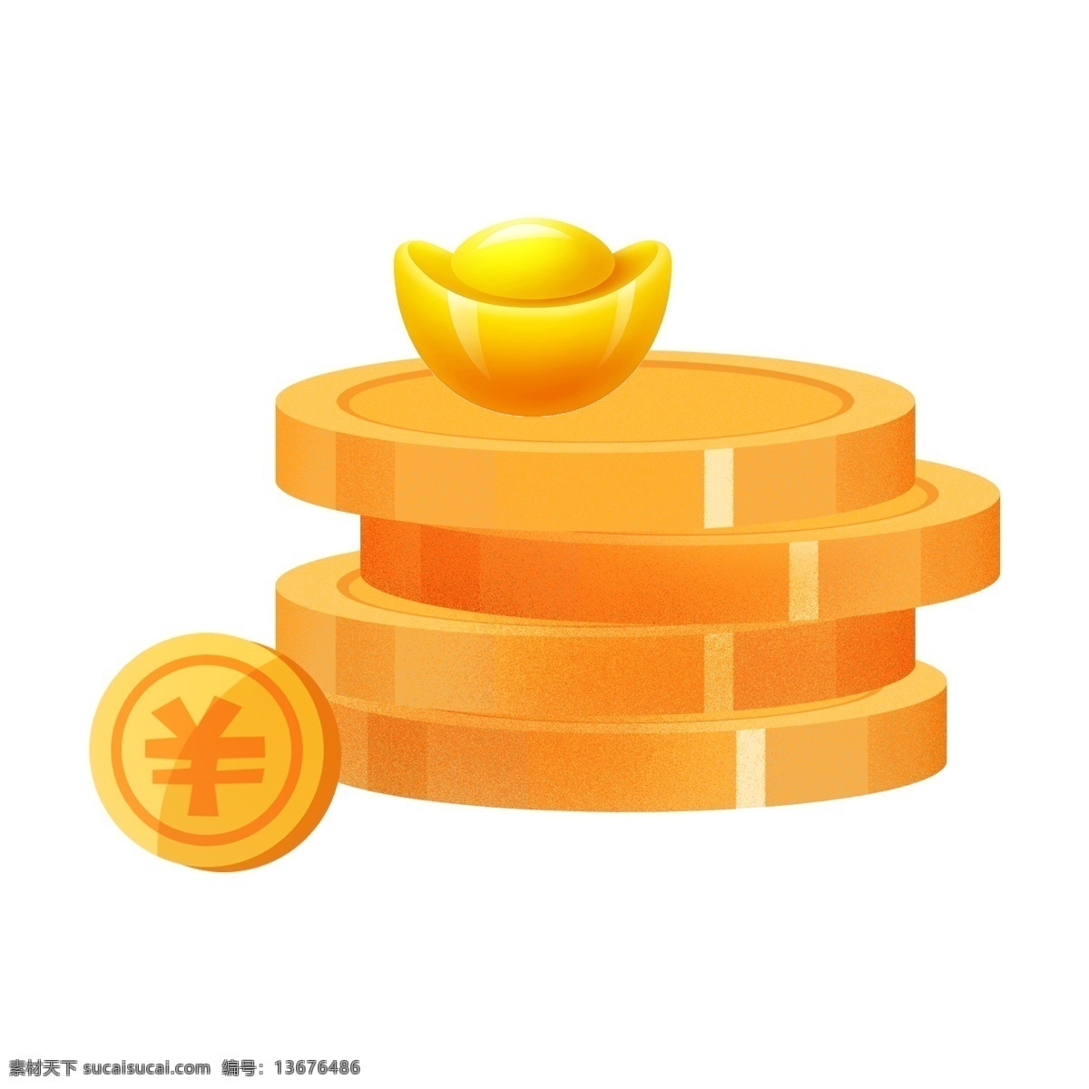 卡通 金色 金币 元素 金色金币 png元素 免抠元素 透明素材 装饰元素