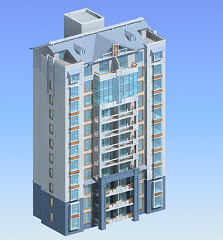 异形 屋顶 高层 住宅 建筑 3d 模型 3d模型 高层住宅 住宅建筑 3d模型素材 建筑模型