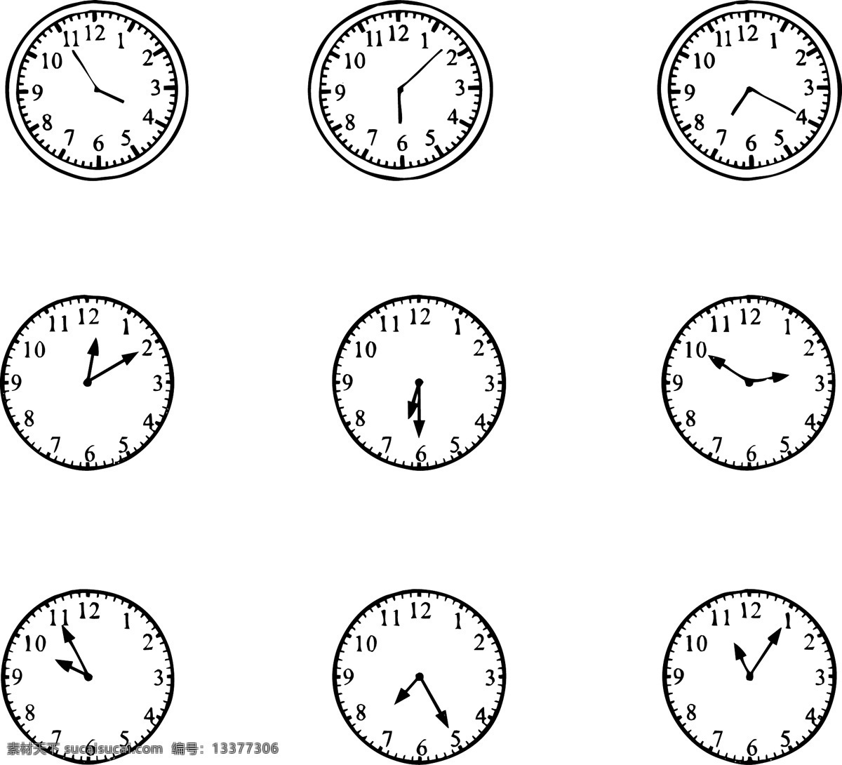 矢量时钟 表 钟表 时钟 分 秒 生活用品 生活百科 矢量