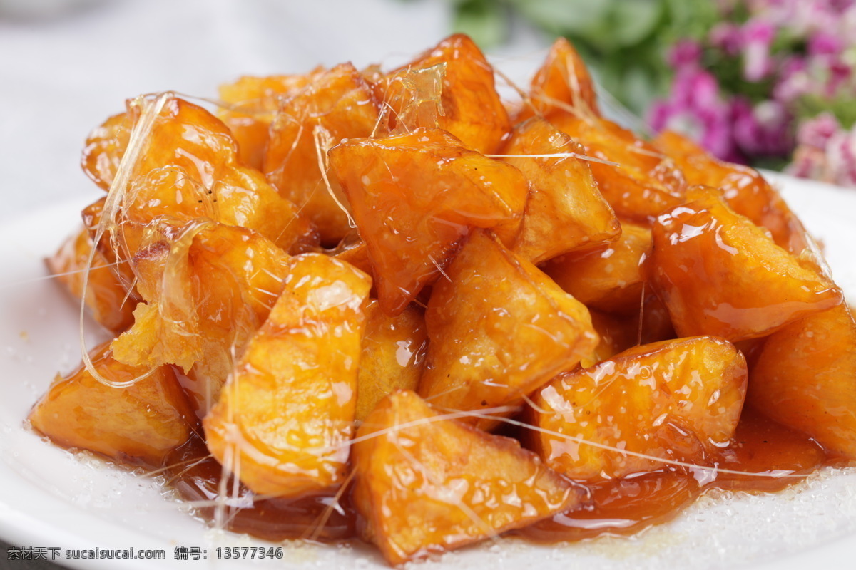 拔丝地瓜 拔丝红薯 地瓜 白糖 甜脆美食 传统美食 餐饮美食 高清菜谱用图