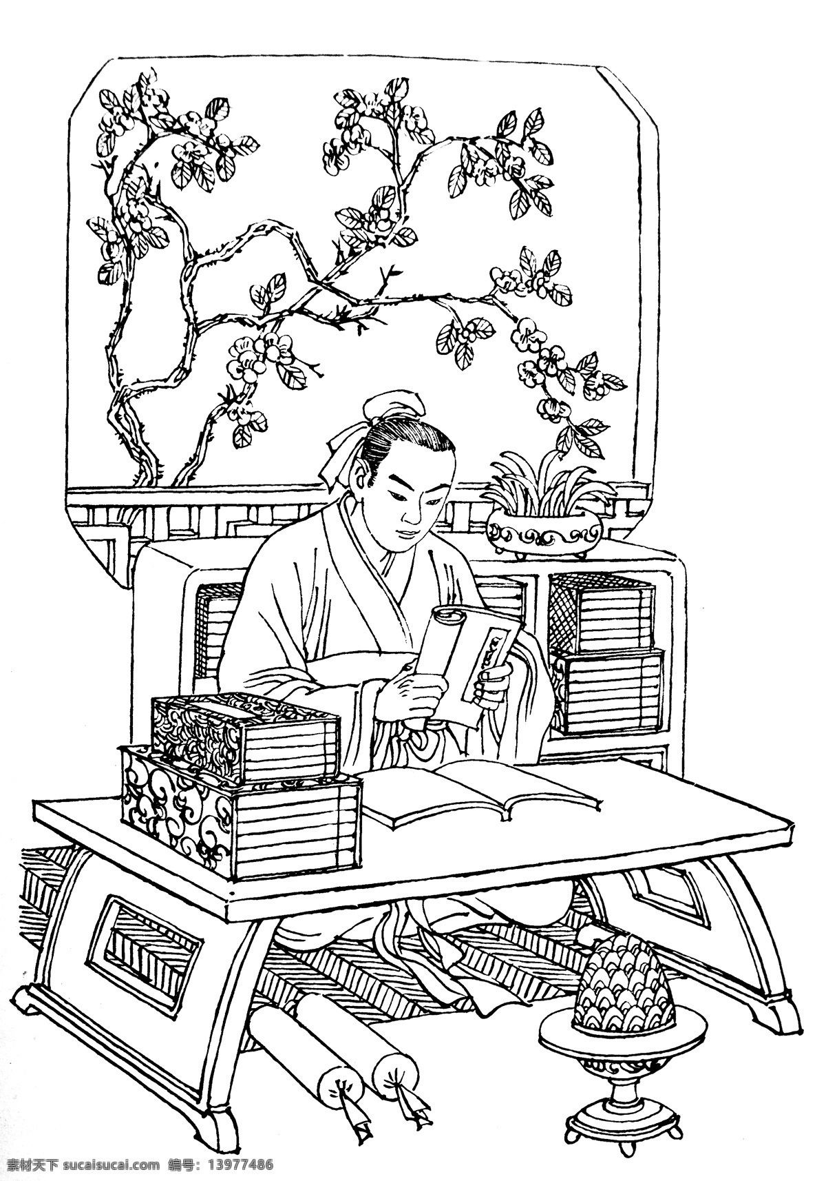 绘画书法 吉祥图案 民俗文化 文化艺术 中国传统 中国吉祥图案 尚书红杏 神话故事 民间传说 吉祥纹图 神话图案 中国吉祥图像