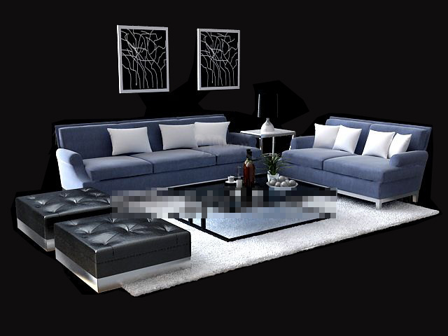 沙发 茶几 组合 3d 模型 简约沙发 简约茶几 3d模型 3d渲染 模型素材 沙发茶几组合