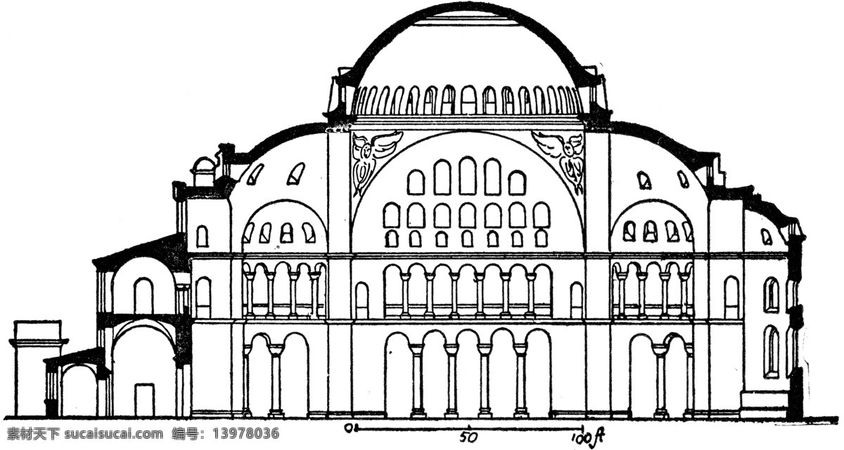 复古 钢笔画 插画 古典绘画 绘画书法 建筑 结构 立面 复古钢笔画 欧式 文化艺术 插画集