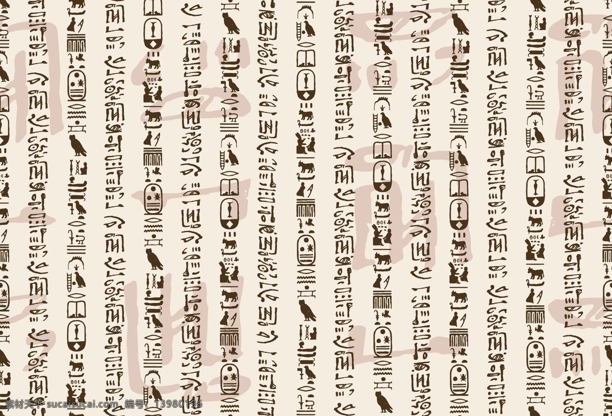 古典 埃及 文字 背景 矢量图 文化艺术 其他矢量图
