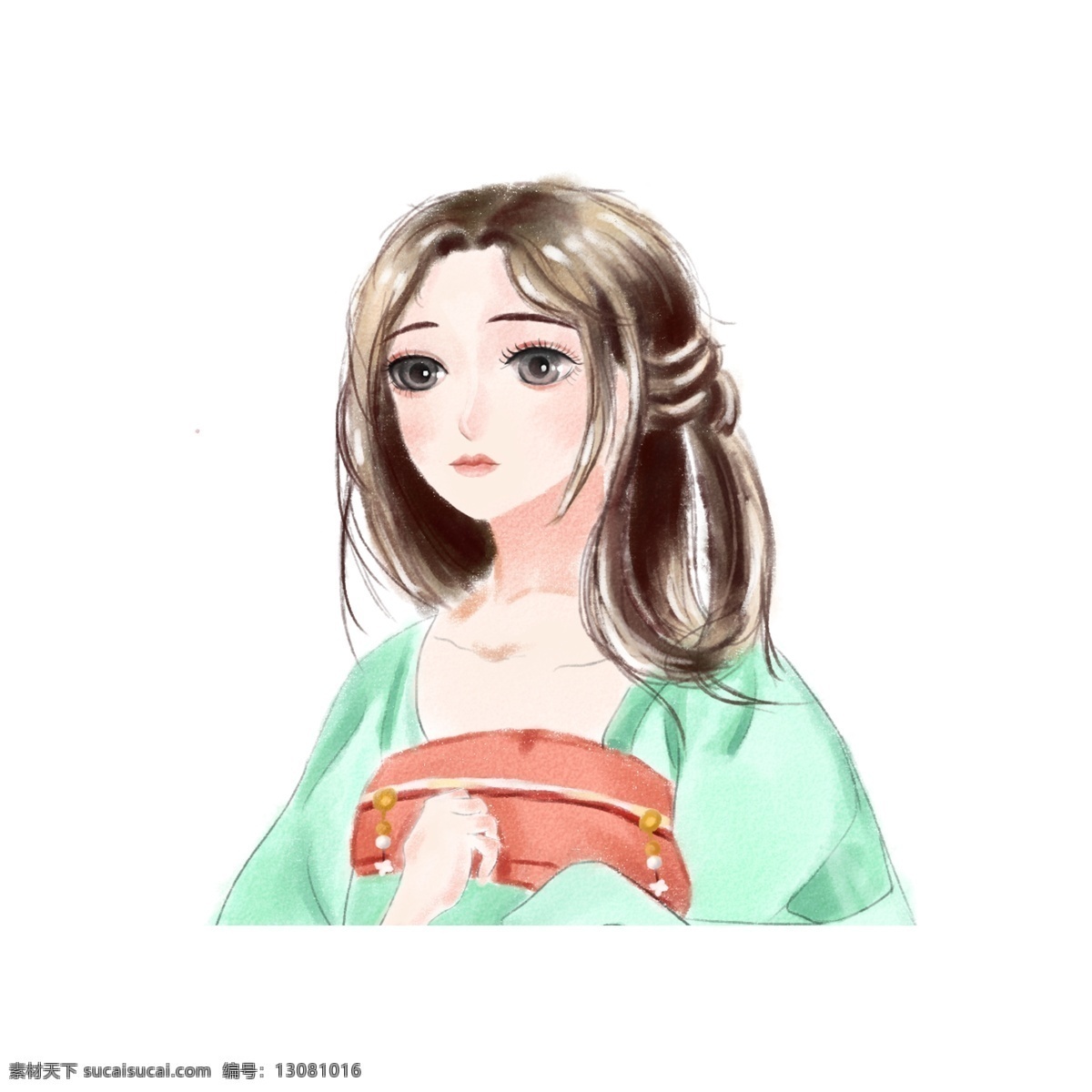 卡通 简约 女孩 免 抠 可爱 人元素 少女 插画元素 免扣素材 简约风 生物静物