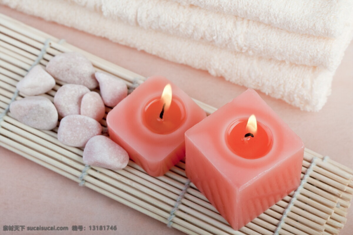 蜡烛 毛巾 水疗 凉席 鹅卵石 按摩石 磁石 spa 美容 生活百科 生活素材