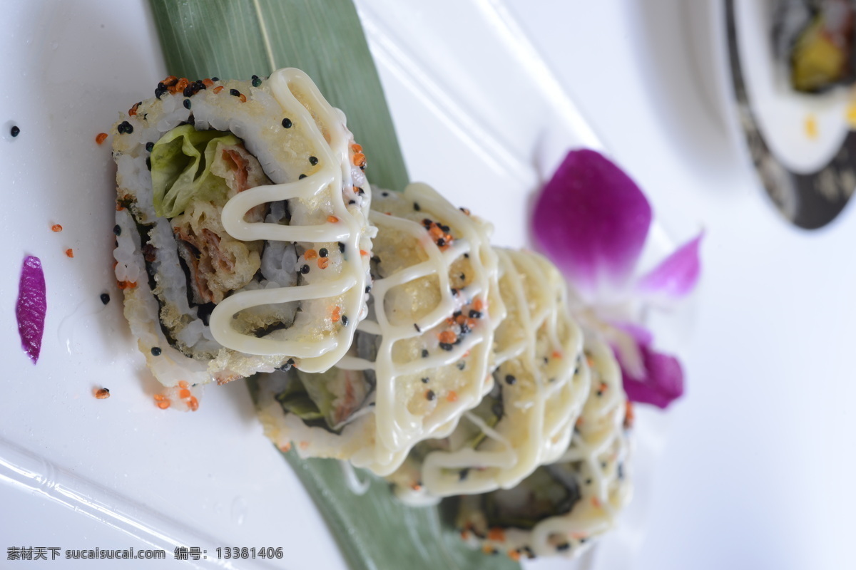 火舞黑蜘蛛卷 卷物 寿司 料理 日式风味 美食 餐饮美食