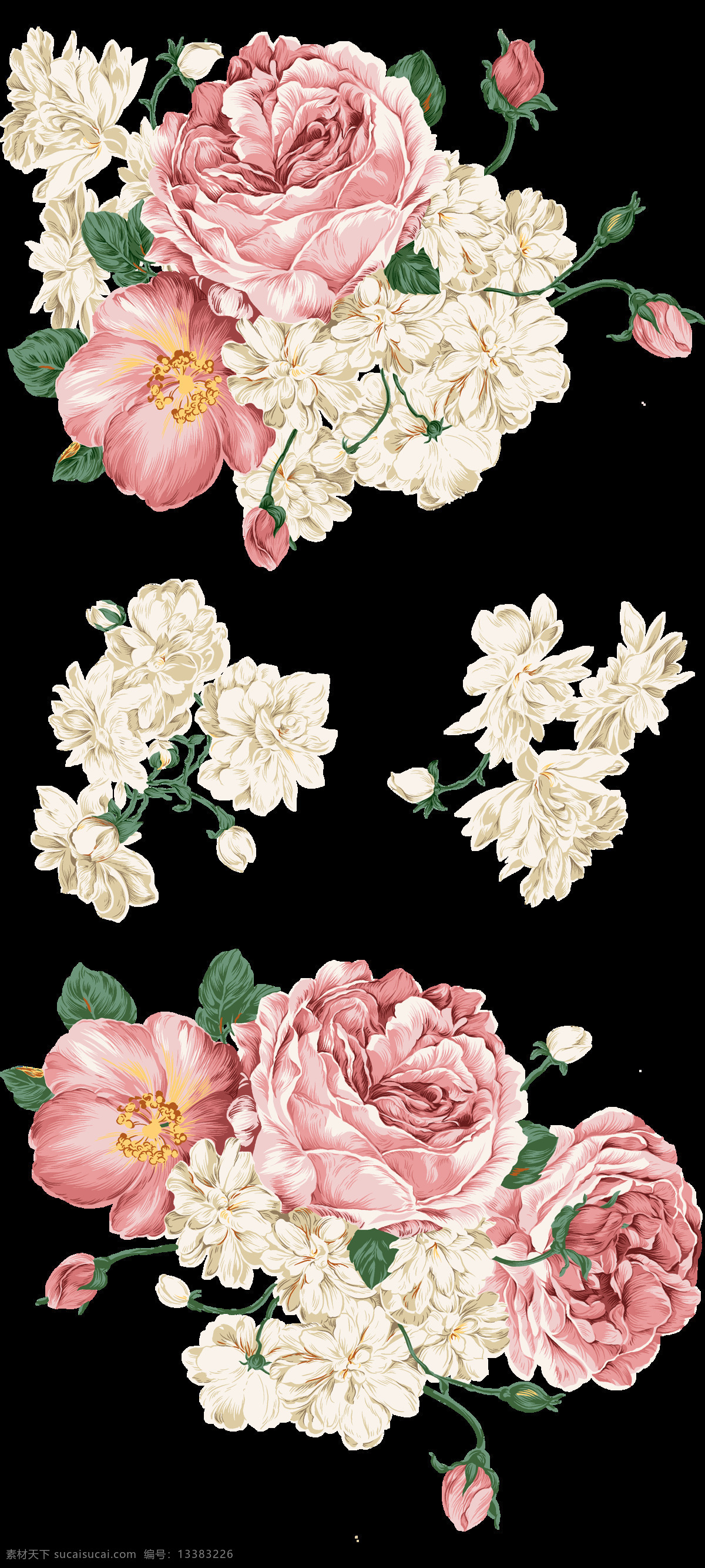 粉色 牡丹 花朵 元素 牡丹花