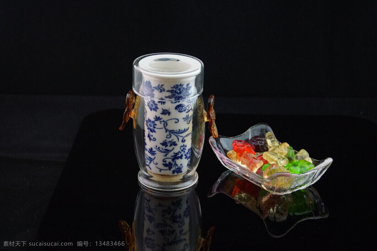 玻璃 茶具 青花 生活百科 生活素材 糖果 盘 糖果盘 矢量图 其他矢量图