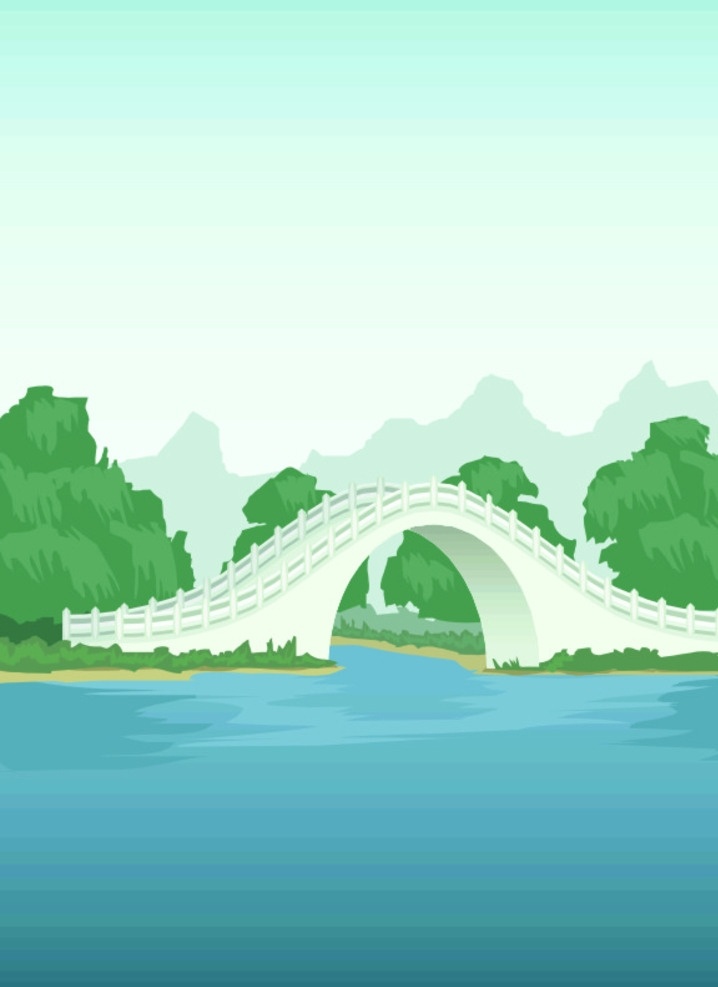 桥 拱桥 单拱桥 单孔桥 桥梁 石桥 风光 怀旧 旅游 石拱桥 河流 自然景观 建筑园林