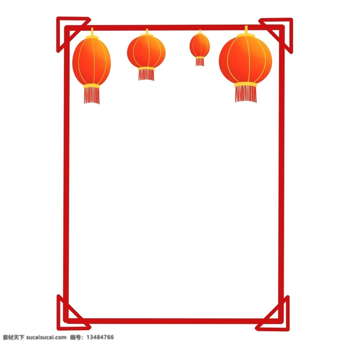 手绘 红色 中国结 边框 红色的边框 新年的边框 漂亮的边框 美丽的边框 插画 创意