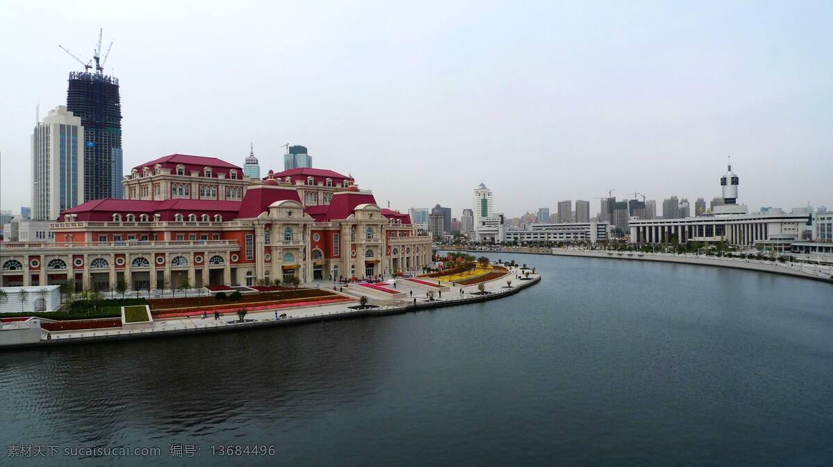 天津 海河 风光 母亲河 河面 红瓦欧式建筑 火车站 高楼 各种建筑 滨江大道 绿化 城市景观 旅游风光摄影 建筑风光 旅游摄影 国内旅游
