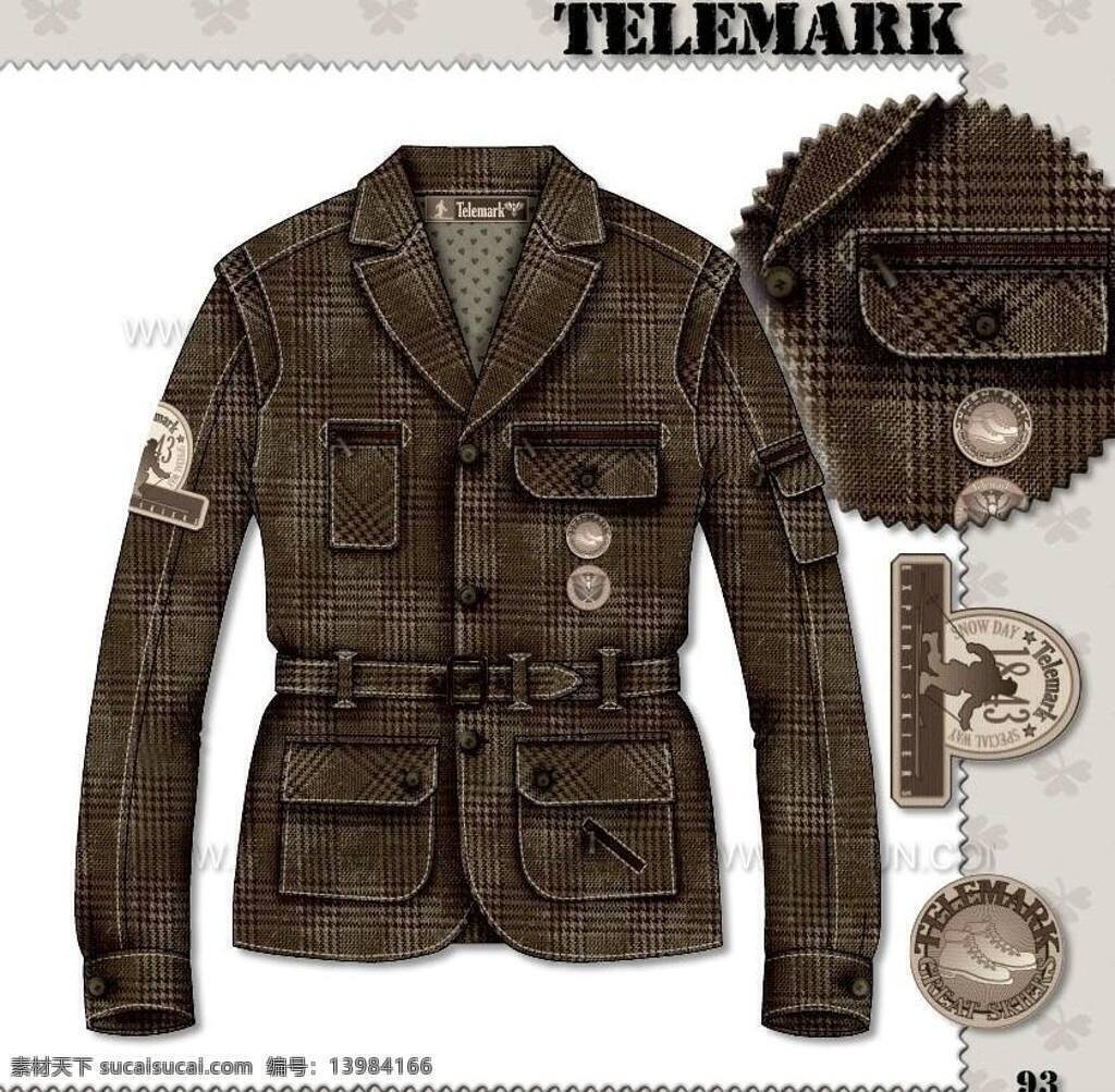 时尚 便 西 服装设计 灰色 纽扣 西服 矢量 模板下载 时尚便西 夹克 矢量图 其他服装素材