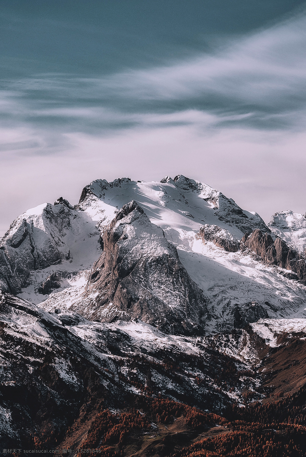 雪山 山 风景 日本 景色 自然景观 自然风景
