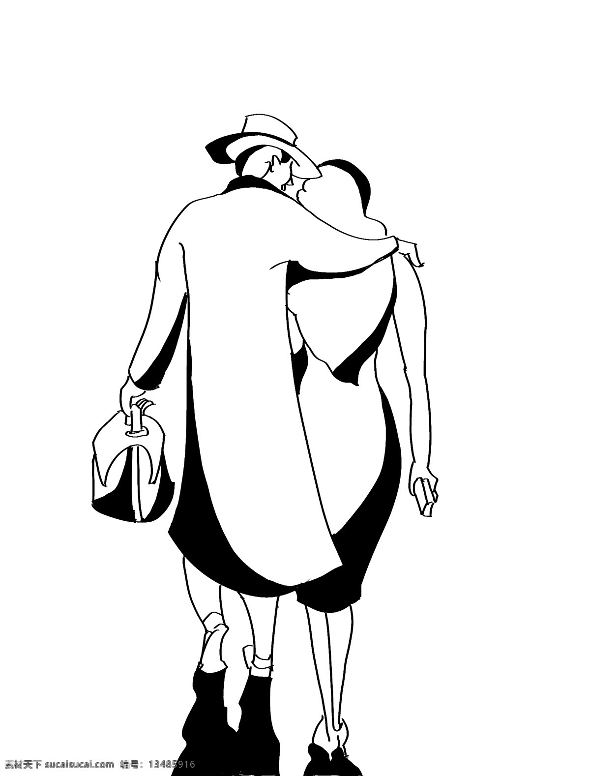 插画 插图 黑白 黑白装饰画 绘画书法 男女 人物 散步 装饰 黑白插图 搂抱 凸凹 谷 装饰画 文化艺术 插画集