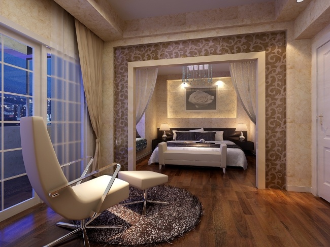 别墅 主 卧室 效果图 衣柜 设计素材 3d模型素材 室内场景模型