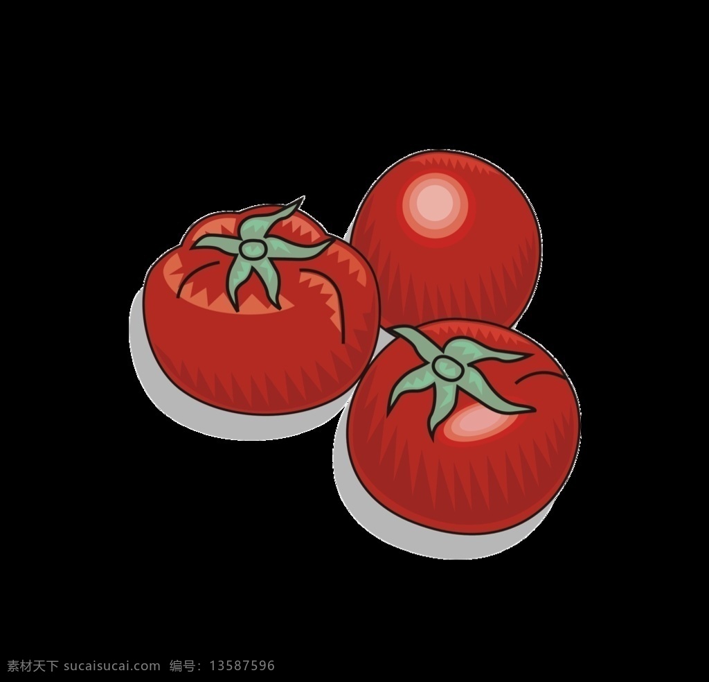 番茄 西红柿 卡通 拟人 表情 动漫动画