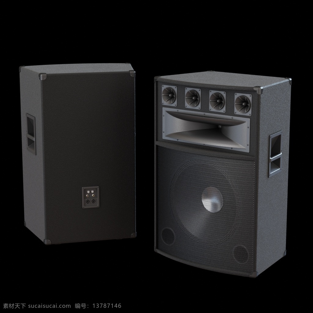 家用 五 孔 音响 模型 3d渲染 酒吧
