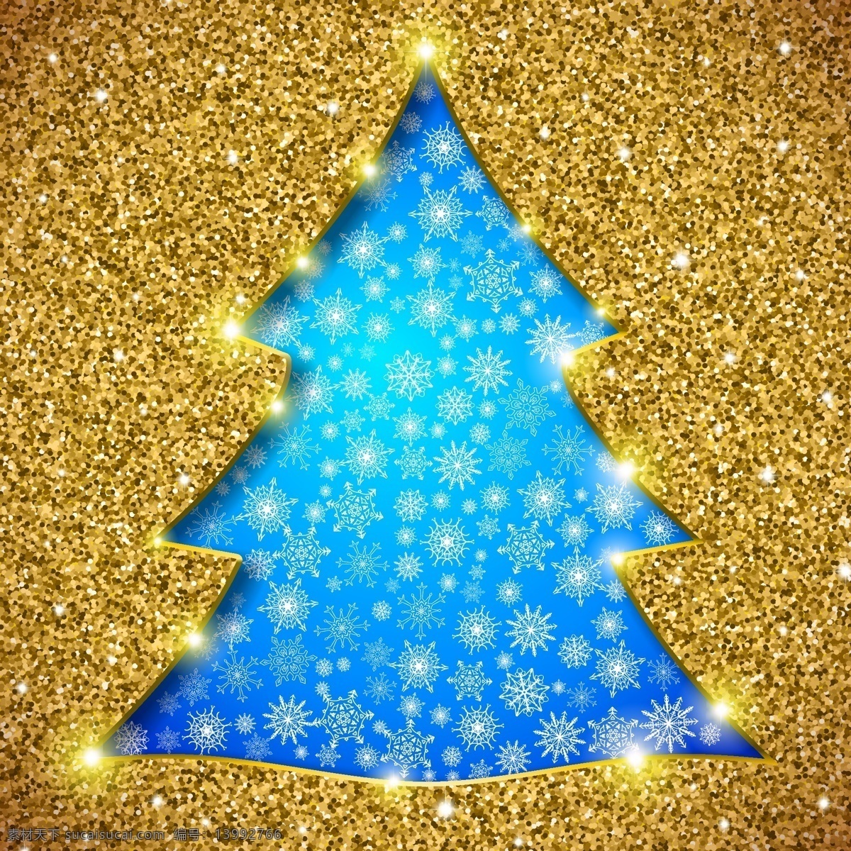 金色 底 图 圣诞树 矢量 圣诞素材 雪花背景 雪花 底图 金色金属底图 光 晕光斑 光芒 文化艺术 节日庆祝