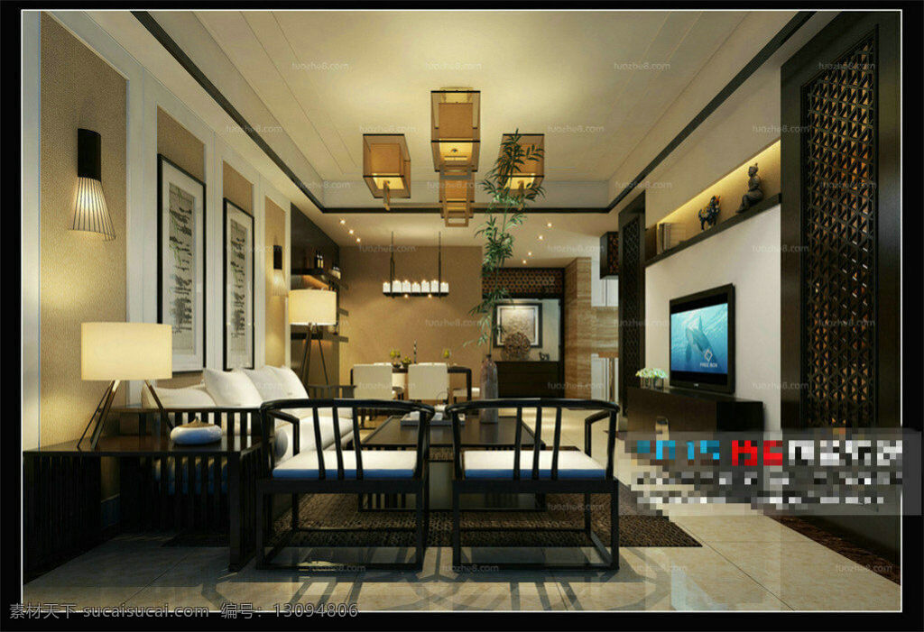 室内 客厅 3d 模型 3d模型素材 室内装饰 3d室内模型 3d模型下载 室内模型 室内装修 装饰客厅 max 黑色