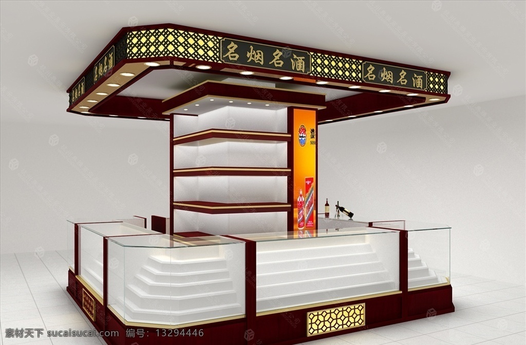 平凉烟酒柜 宝专卖店 珠宝展厅 珠宝卖场 烟酒柜 烟酒名品 珠宝柜台 珠宝展柜 3d作品 max 珠宝店设计 3d设计 展示模型