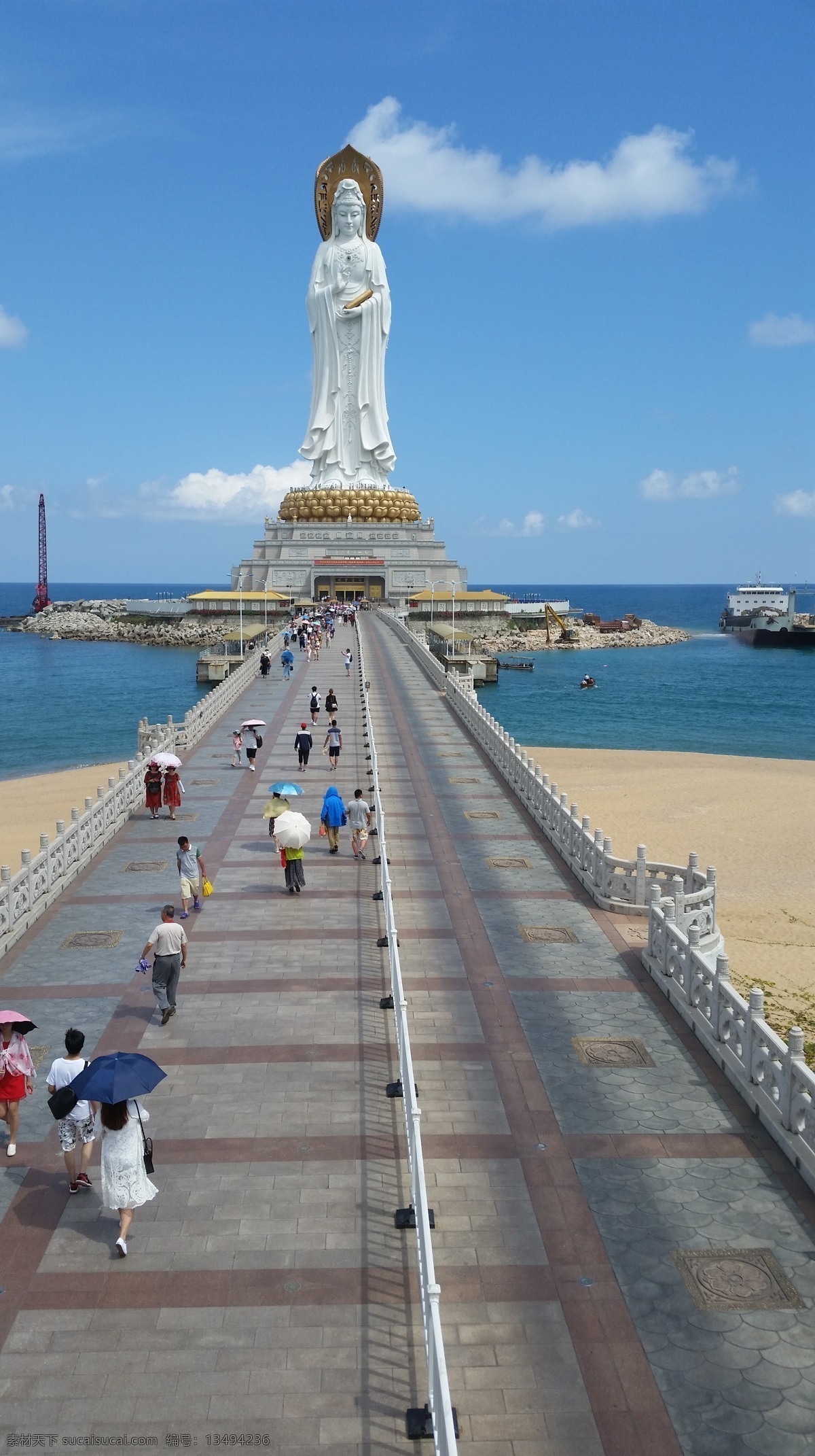 南海观音 旅游 海南岛 蓝天白云 雕塑 海南 成都 旅游摄影 国内旅游