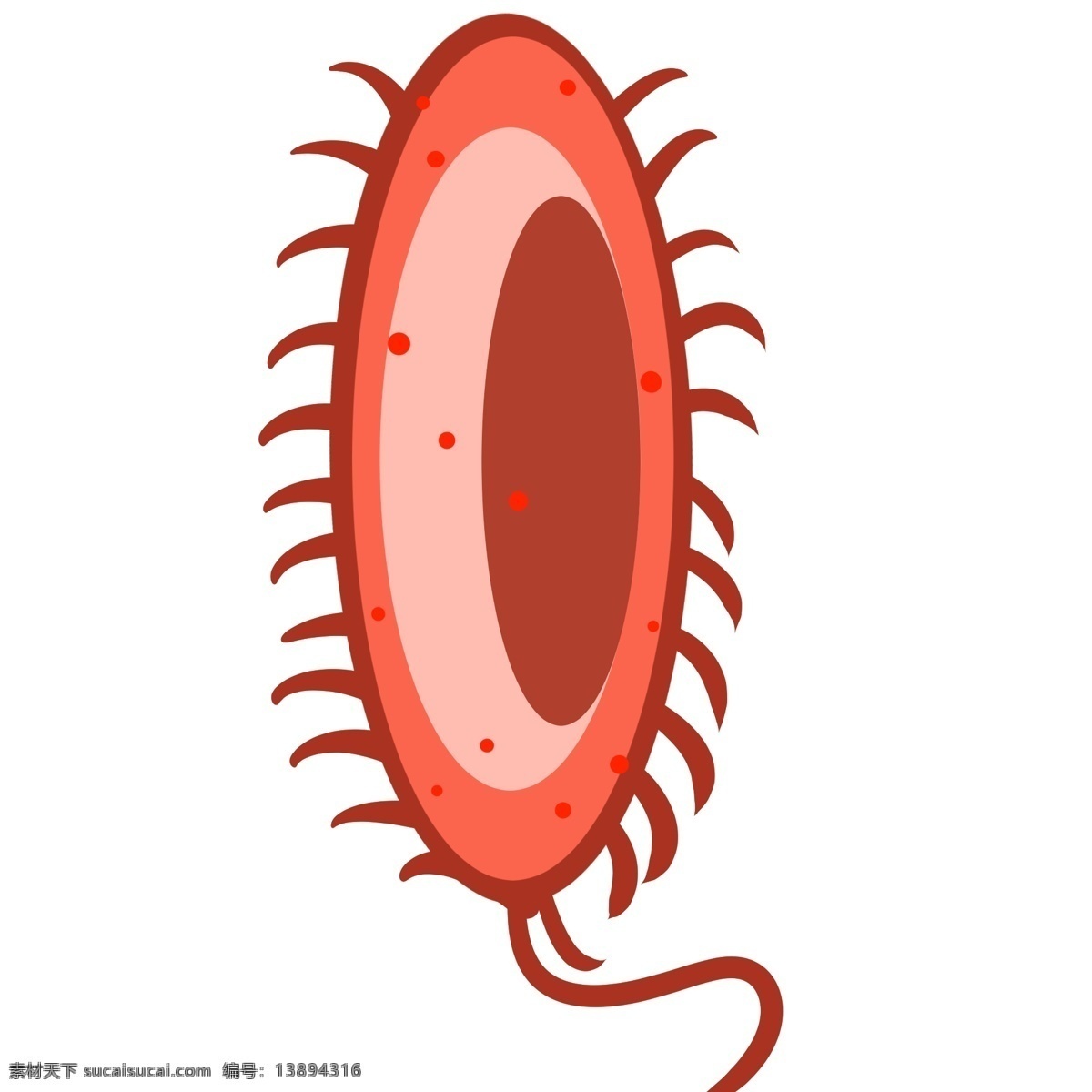 单眼 细菌 红色 插画 单眼细菌 红色细菌 病毒 病菌 红色病菌 卡通病菌插画
