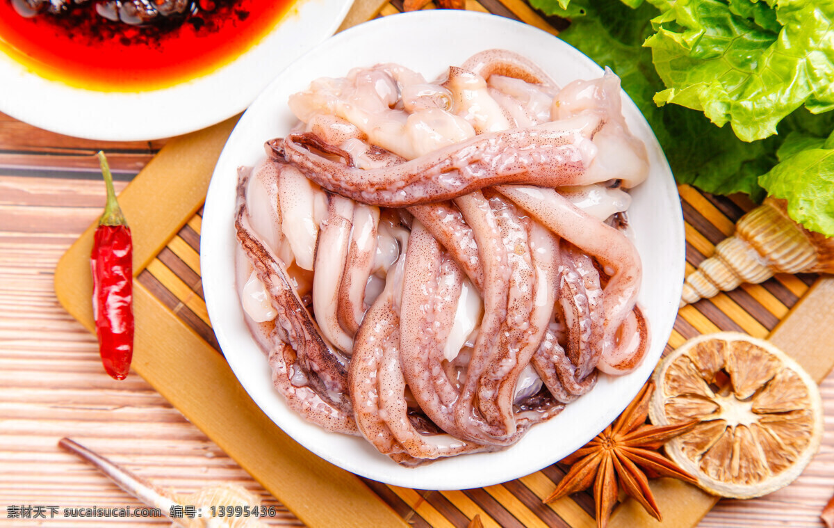 鱿鱼须 鱿鱼 海鲜 火锅配菜 菜品 美食 美味 餐饮美食 传统美食