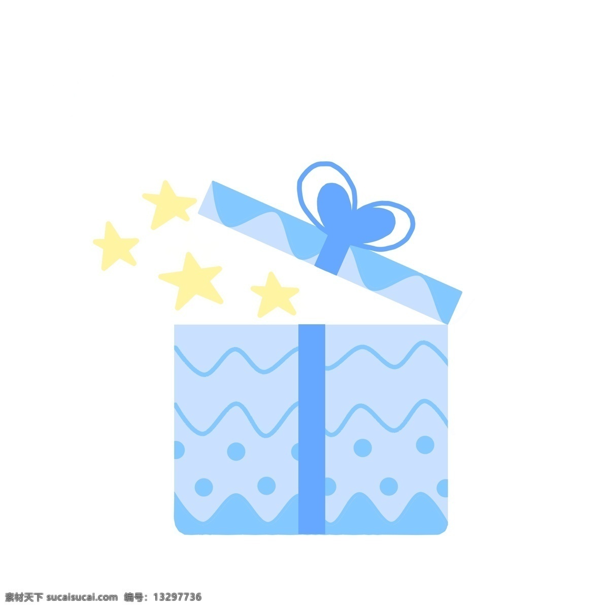 生日 礼物 蓝色 小 清新 图标 生日礼物 小清新 马卡龙色 礼盒