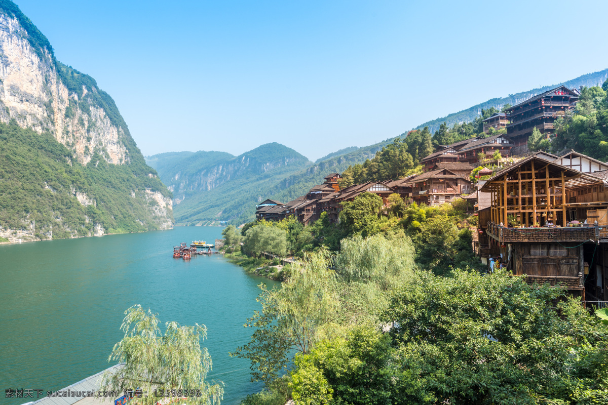 乌江画廊 乌江美景 乌江 游船 山清水秀 青山绿水 自然景观 山水风景