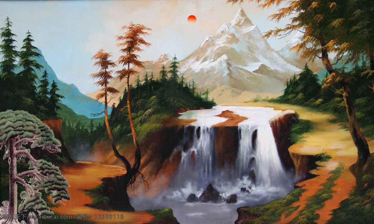 山水油画 油画 油画风景 油画山水 风景油画 山水风景油画 田园油画 山水 山水画 古典油画 自然景观 自然风光