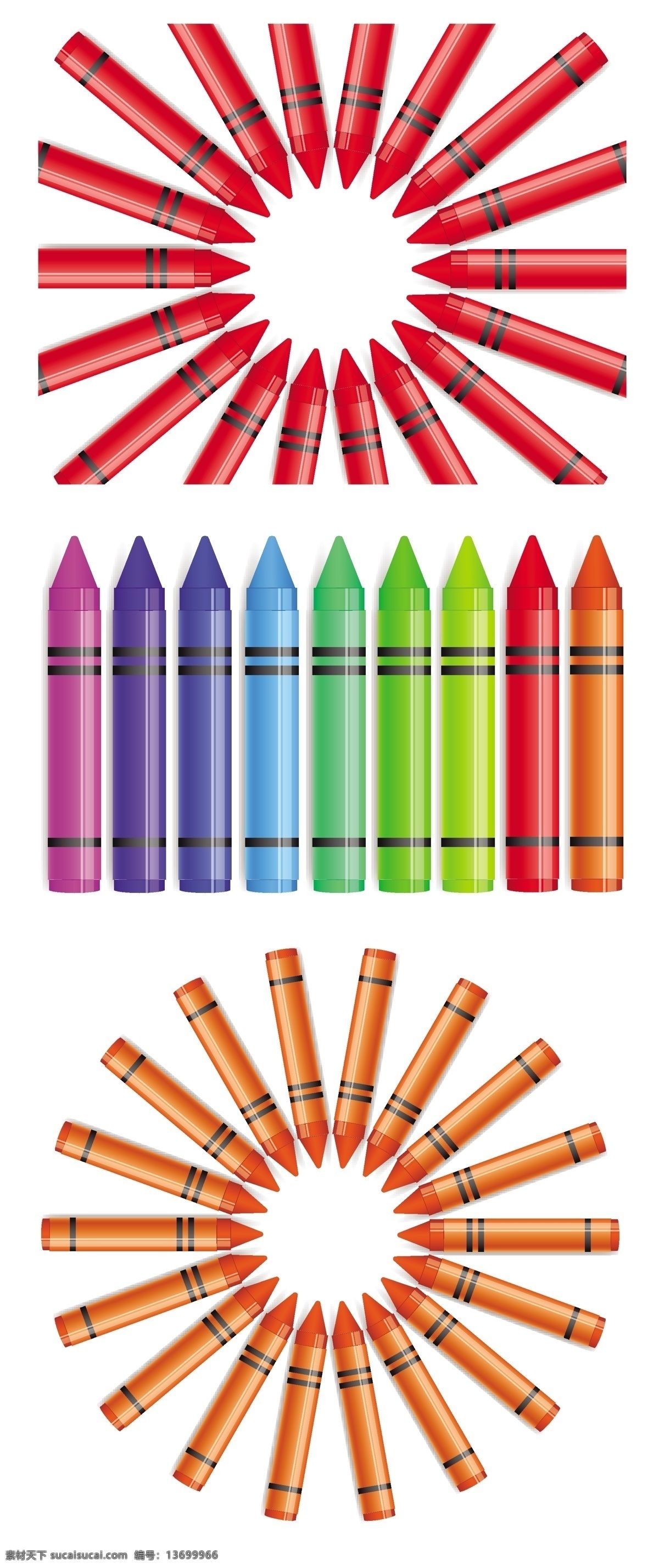 蜡笔 向量 蜡笔向量 矢量图 其他矢量图