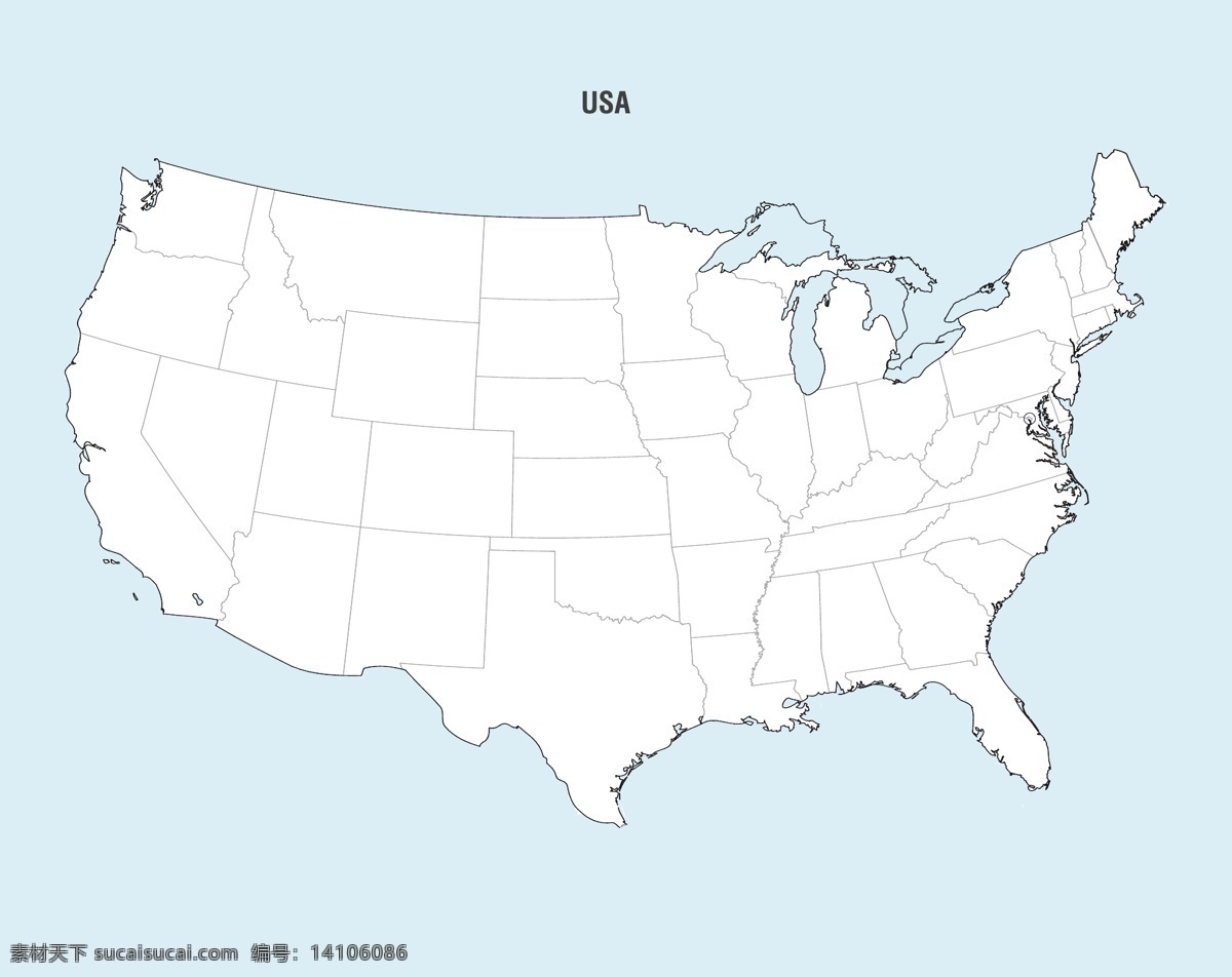 美国 地图 矢量 状态 联合的 美国地图矢量 矢量图 其他矢量图