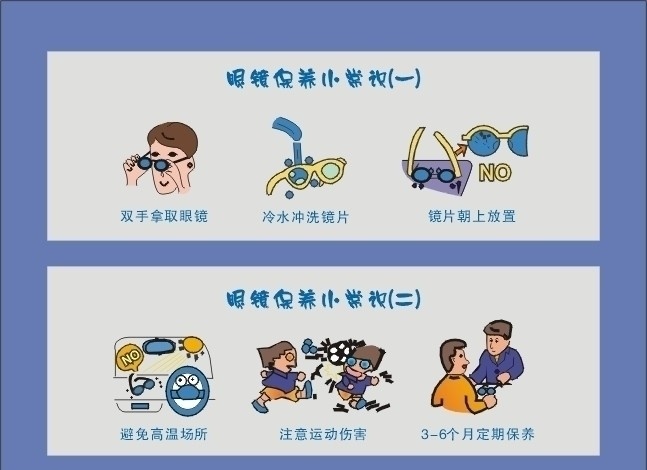 眼镜保养 眼镜保养常识 眼镜 保养 卡通 镜片 车 太阳 小孩 踢球 足球 运动 冷水 水龙头 日常生活 矢量人物 矢量