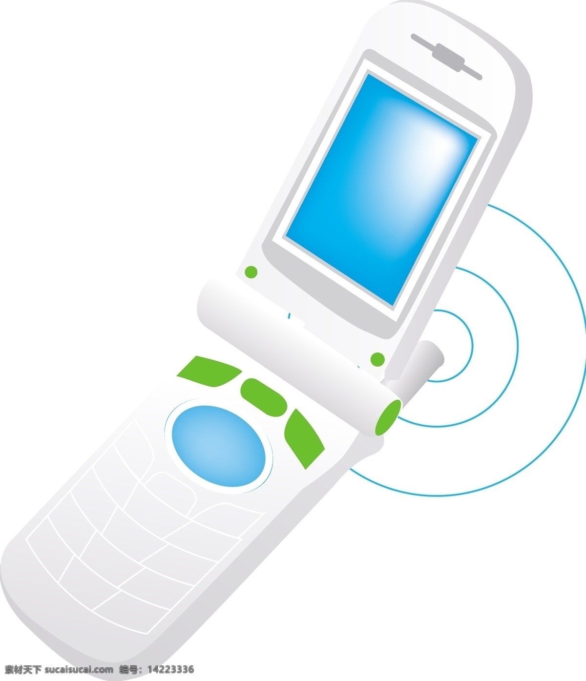 翻盖 手机 白色 科技 生活用品 矢量图 现代科技