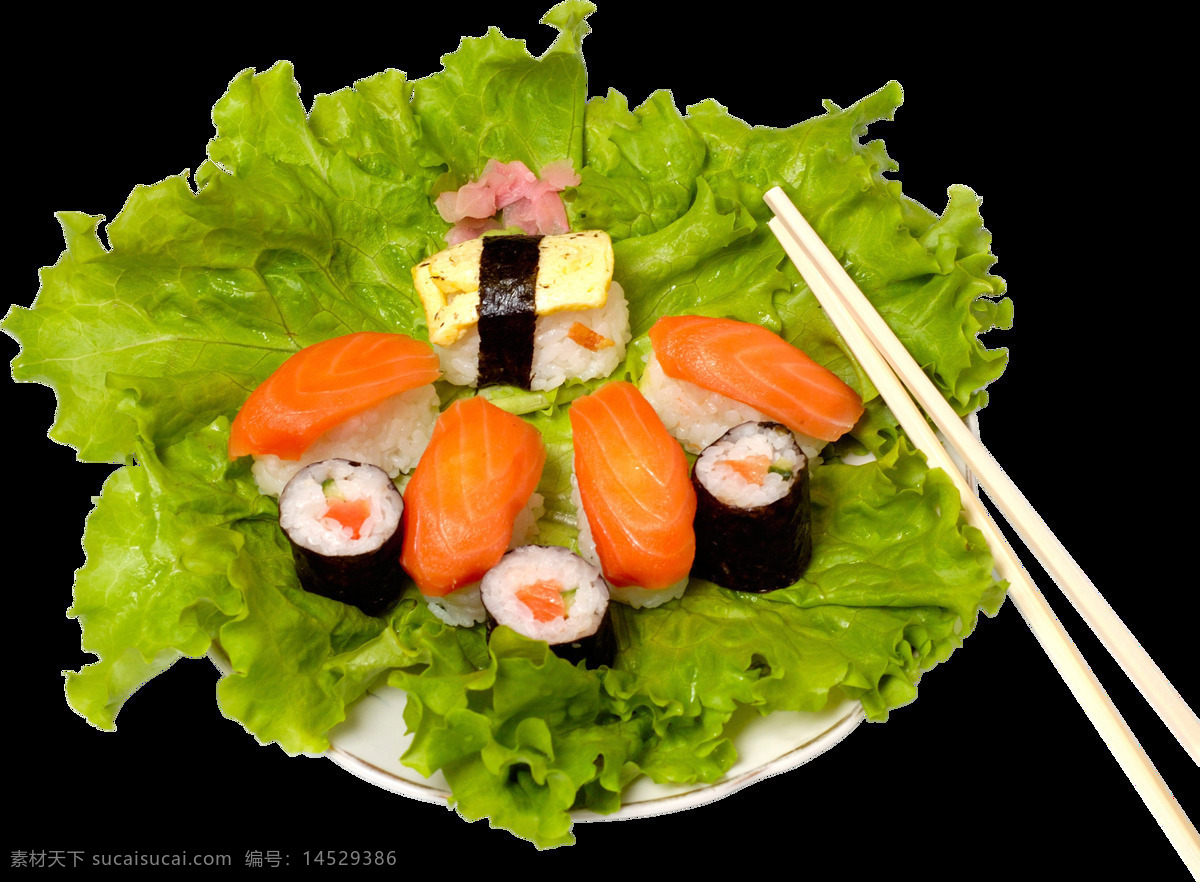 新鲜 爽口 日本料理 美食 产品 实物 筷子 日本美食 三文鱼 生菜 寿司