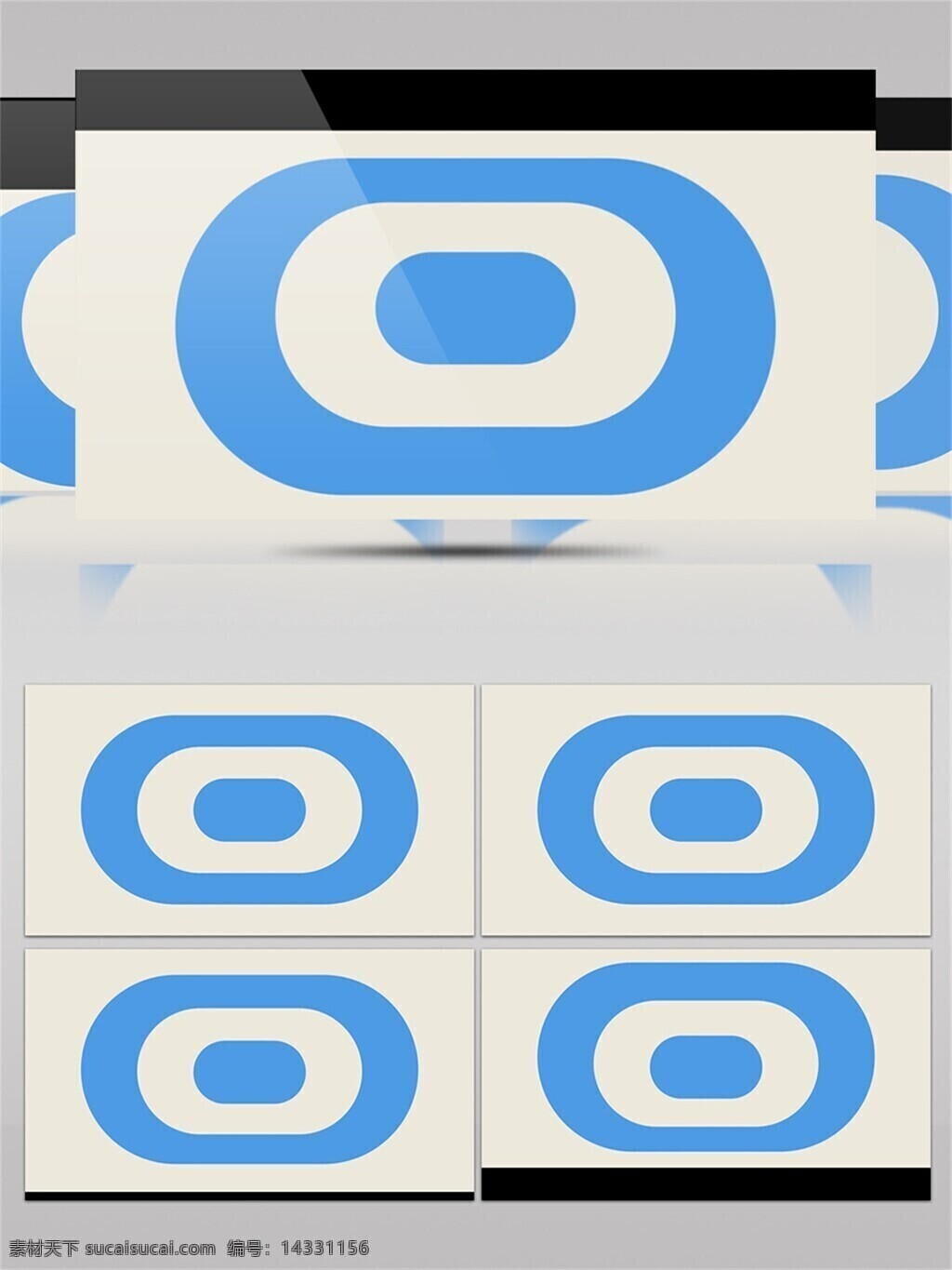 动感 图形 元素 动画 视频 蓝色 椭圆形 添加 动态 图案 白色 几何动画 扁圆形