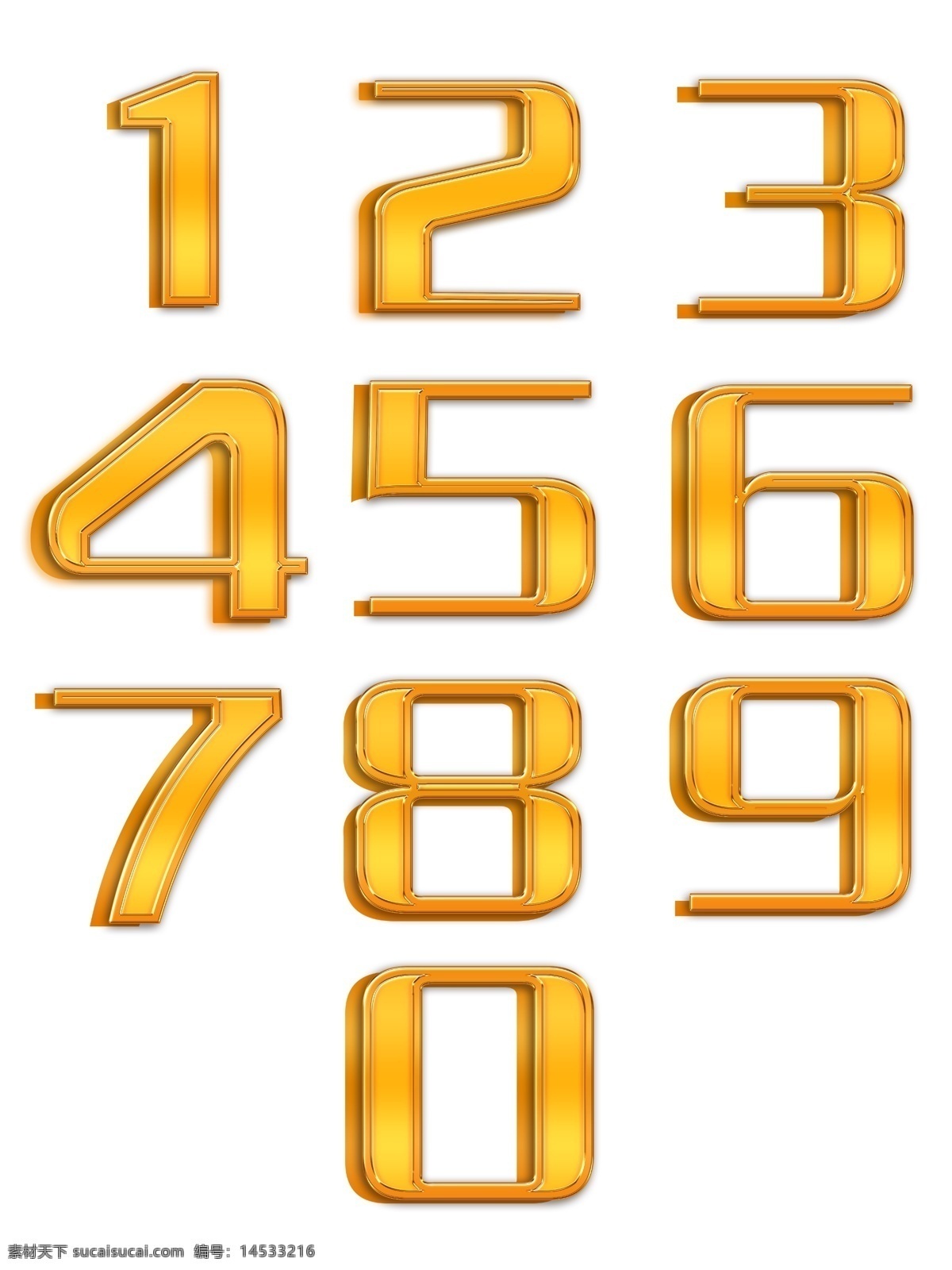 数字 标签 金色 渐变 分 图 层 数字标签 分图层 黄金效果 立体数字 可商用